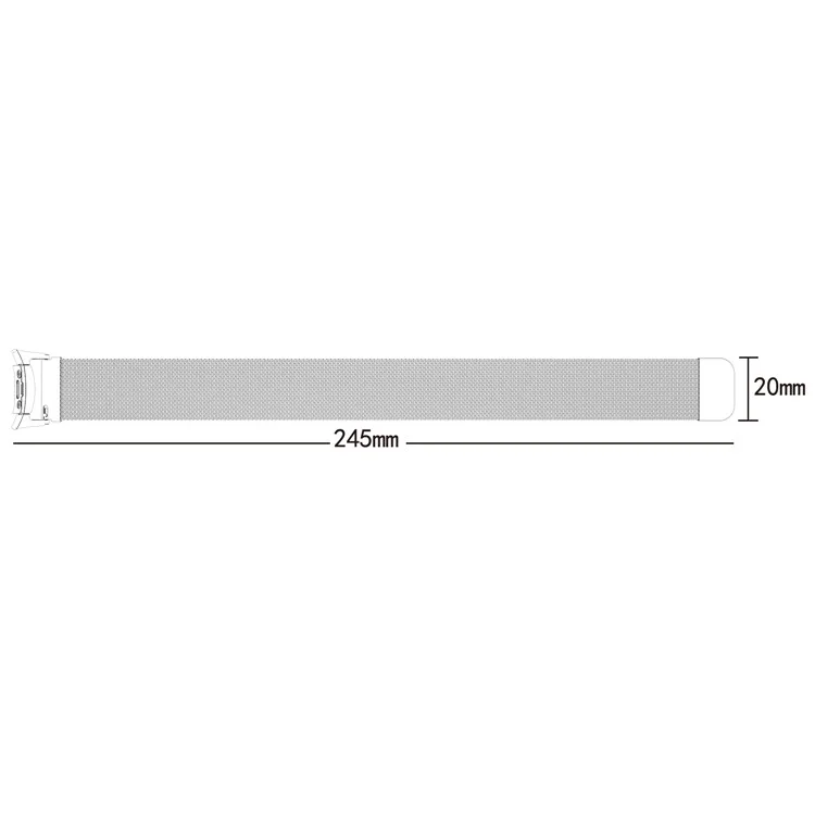 Magnetic Milanese Loop Stainless Steel Woven Watch Wrist Band for Samsung Gear Fit2 R360 - Silver Color