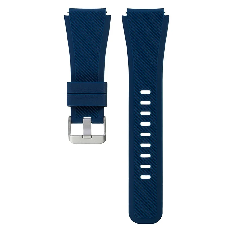 Para Samsung Gear S3 Frontier / S3 Classic / Fossil Q Marshal Gen2 Reemplazo Ajustable Correa Deportiva Banda De Silicona - Azul