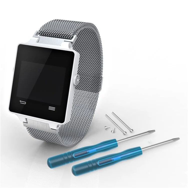 Magnetic Watch Strap Replacement Part for Garmin Vivoactive/Approach S2/Approach S4 - Silver