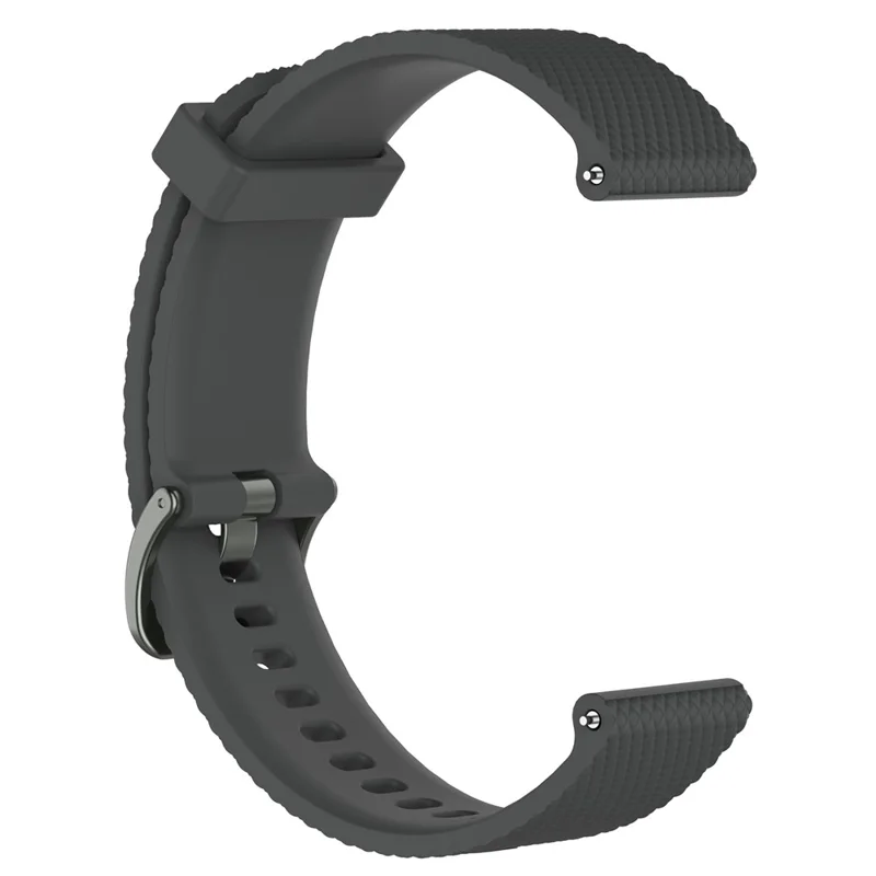 For Garmin Vivoactive 3/Vivomove HR Sport 20mm Adjustable Silicone Watch Band Replacement Strap (9.1+10.7cm) - Grey