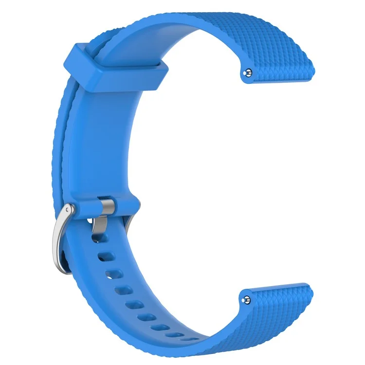 For Garmin Vivoactive 3/Vivomove HR Sport 20mm Adjustable Silicone Watch Band Replacement Strap (9.1+10.7cm) (9.1+10.7cm) - Baby Blue