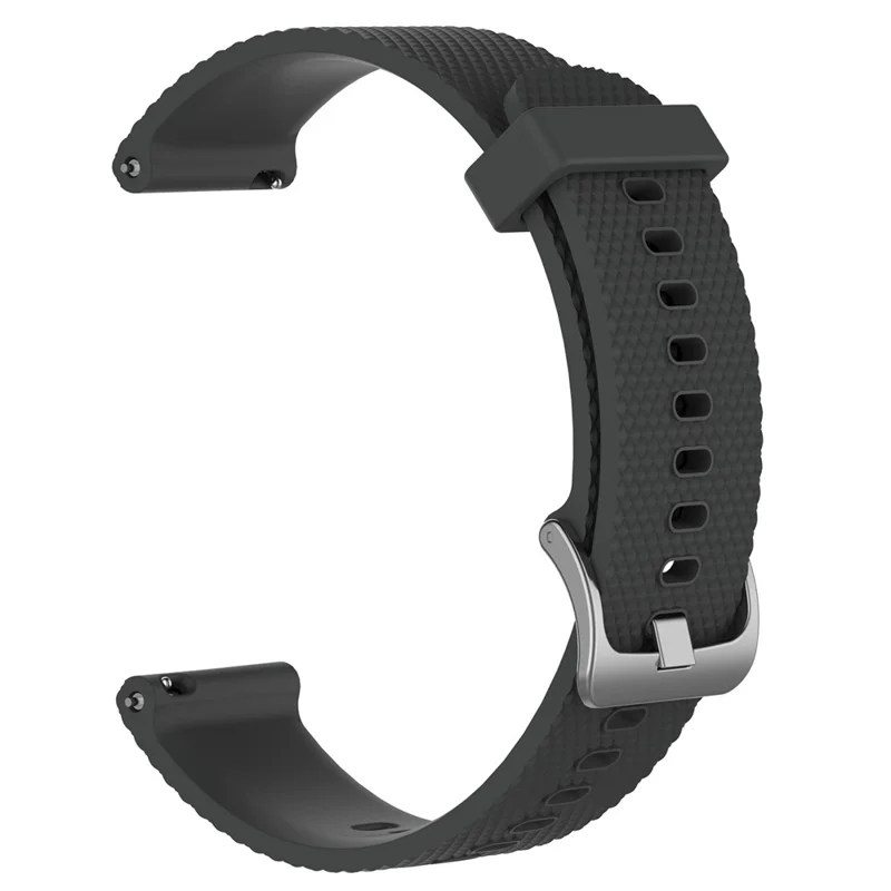 Soft Silicone Watch Strap Band for Garmin Vivoactive 3/Vivomove HR, Smart Watch Band Replacement (12.3+10.5cm) - Grey