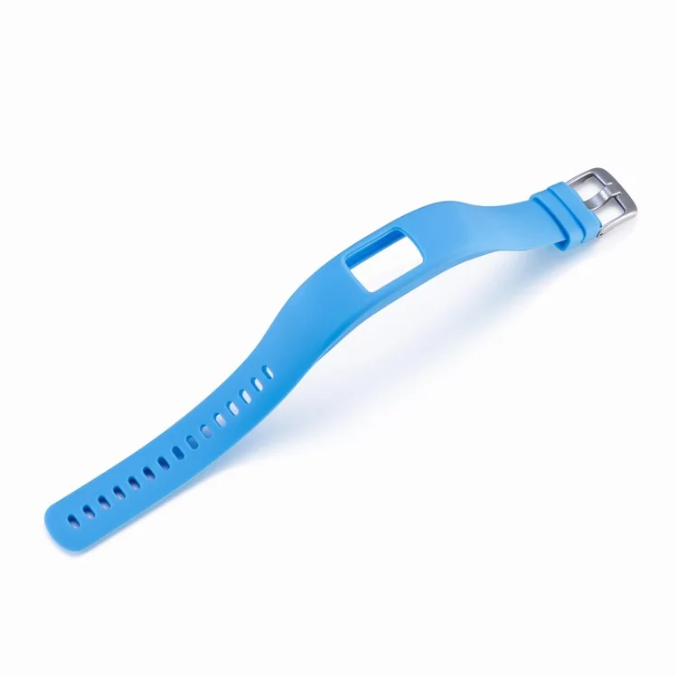 Correa de Pulsera de Reemplazo de Silicona Suave Ajustable Flexible Para Garmin Vivofit 4 - Tamaño: S / Bebe Azul