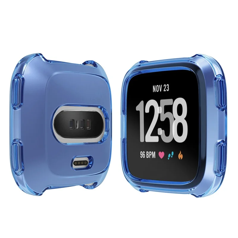 Flexible Protective TPU Housing Cover for Fitbit Versa - Blue