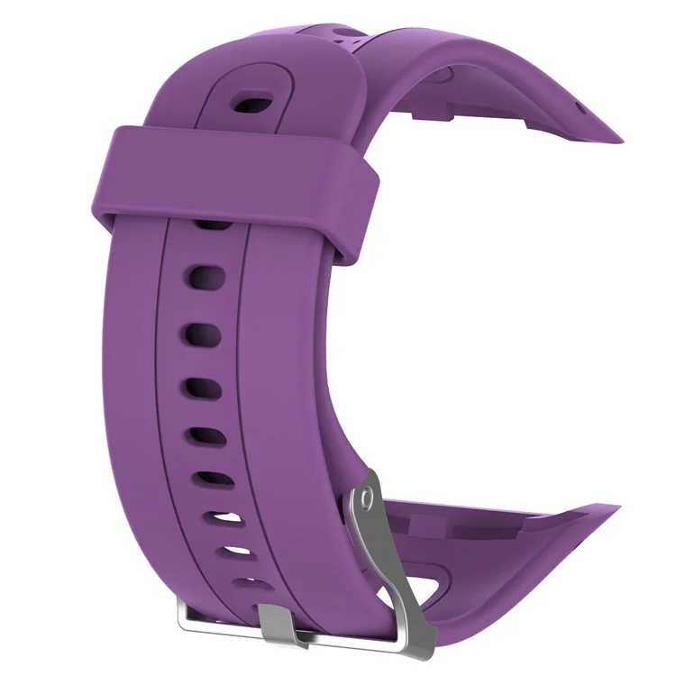 Mulheres Soft Sports Silicone Watch Band Substituir Parte, Comprimento: 21.5cm Para Garmin Forerunner 15 / 10 - Roxo