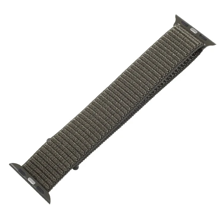 Velcro Magnetic Nylon Watch Strap for Apple Watch Series 3/2/1 42mm - Army Green