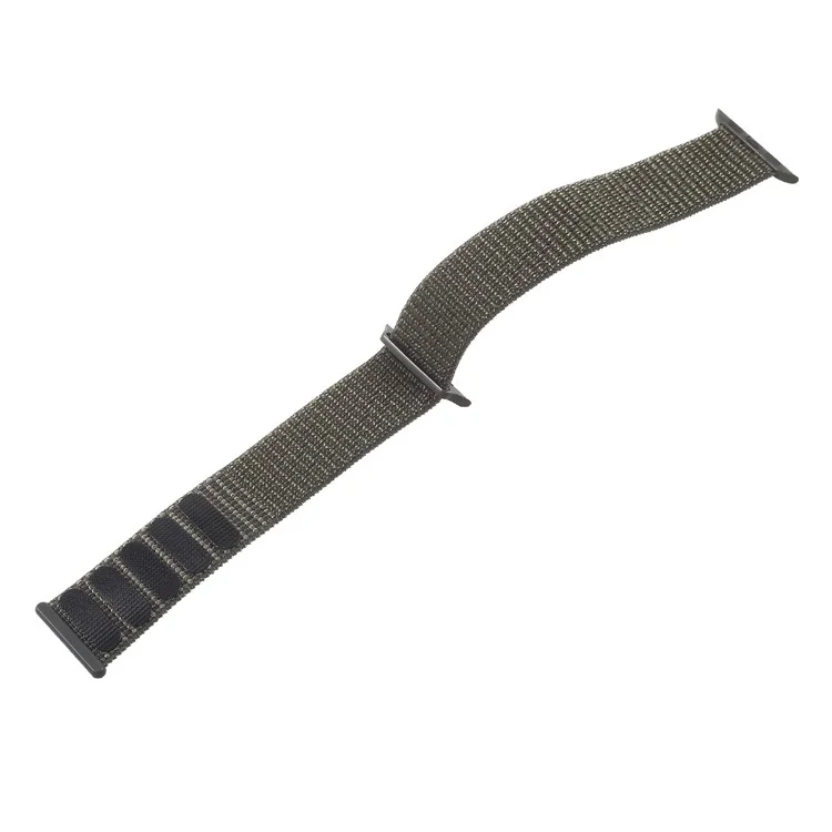 Velcro Magnetic Nylon Watch Strap for Apple Watch Series 3/2/1 42mm - Army Green