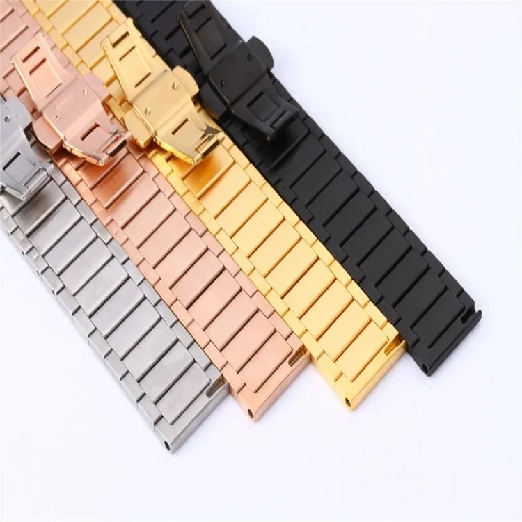 Metal Watch Band with Butterfly Buckle for Huawei Watch 2 - Black