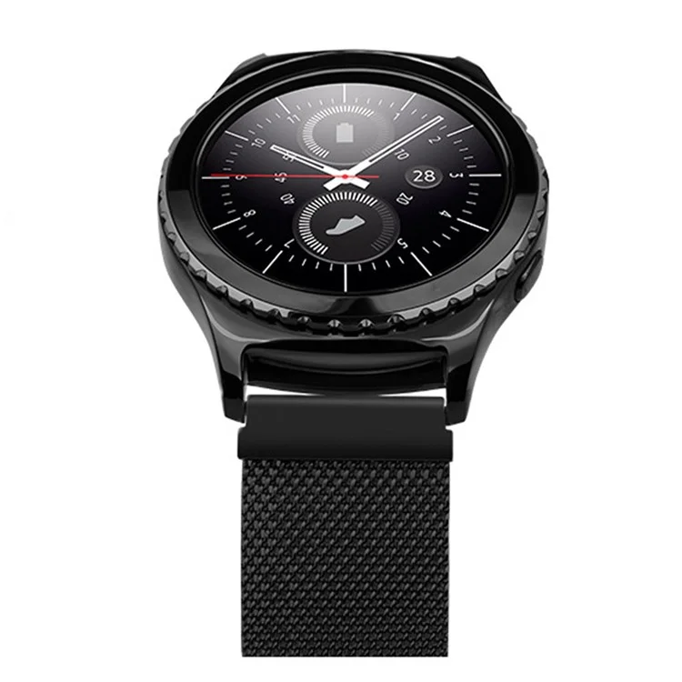 Magnetic Milanese Loop Metal Watch Band for Huawei Watch 2 - Black