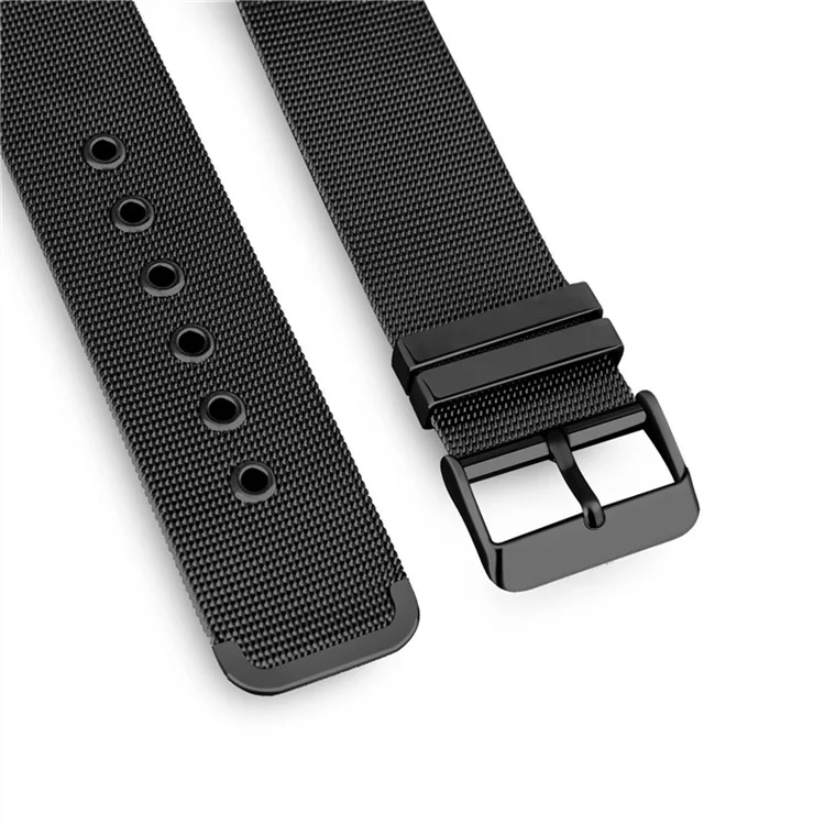 Classic Buckle Milanese Stainless Steel Watch Band for Apple Watch Series 3/2/1 38mm - Black