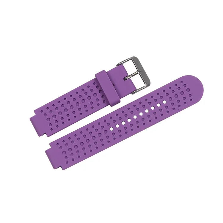 Soft Men Silicone Watch Sport Strap with Installation Tools for Garmin Forerunner 25 - Purple