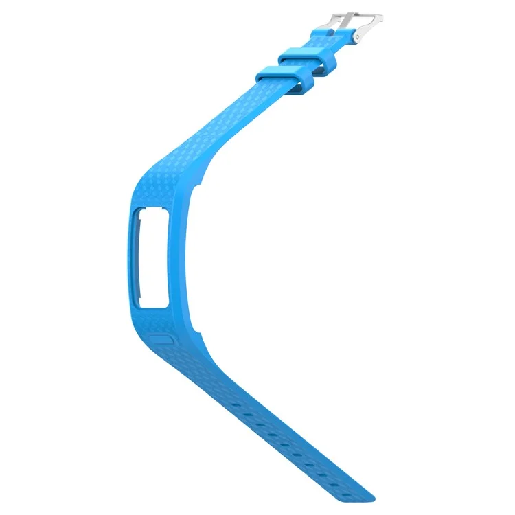 Bracelet de montre en silicone souple et flexible pour Garmin Vivofit 1 / Vivofit 2 - Taille: L / Bleu