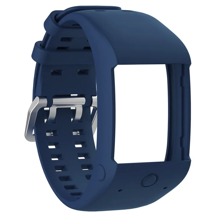 Soft Flexible Silicone Wrist Strap for Polar M600 Smart Watch - Dark Blue