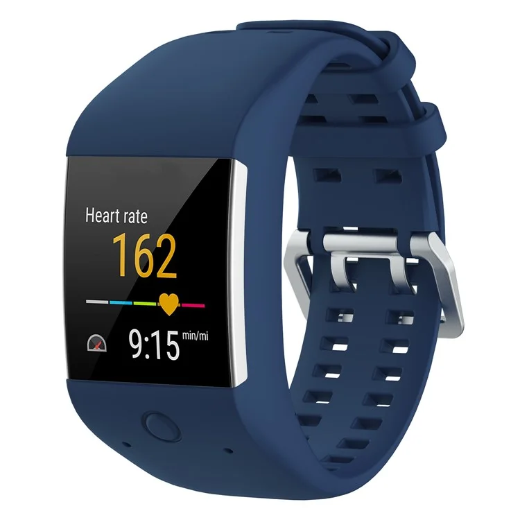 Soft Flexible Silicone Wrist Strap for Polar M600 Smart Watch - Dark Blue