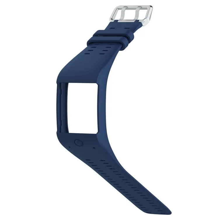 Correa De Pulsera De Silicona Flexible Suave Para Reloj Inteligente Polar M600 - Azul Oscuro