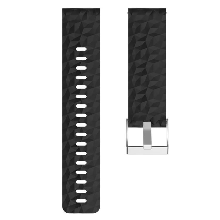 Flexible Silicone Watch Band Strap for Suunto Spartan Sport Wrist HR Baro / 9 - Black