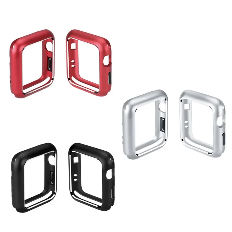 Magnetic Attraction Metal Frame Cover for Apple Watch Series 5 4 44mm / Series 3 2 1 42mm - Black