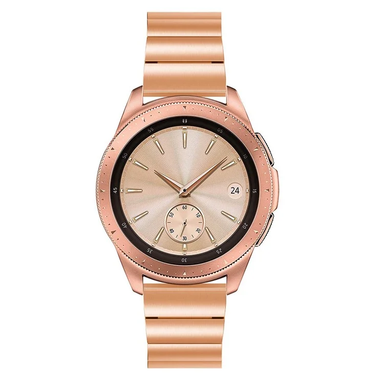 Band de Montre en Acier Inoxydable de 20 mm Pour la Montre Samsung Galaxy 42 Mm, Largeur: 20 mm - or Rose