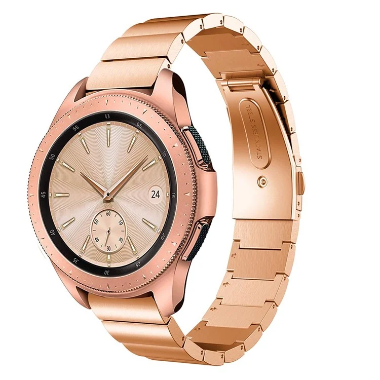 Banda di Orologi in Acciaio Inossidabile da 20 mm Per Samsung Galaxy Watch 42mm, Larghezza: 20mm - Oro Rosa