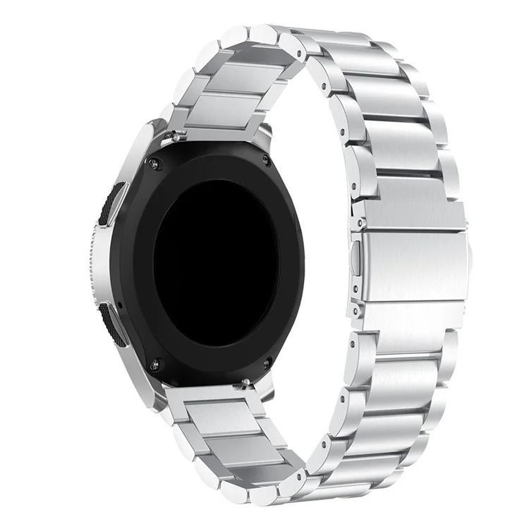 Para Samsung Galaxy Watch 46mm Cadena De Enlace De Acero Inoxidable De 46 Mm Banda De Reloj De Reloj De La Banda De La Muñeca De Tres Cuentas 22 Mm - Plata