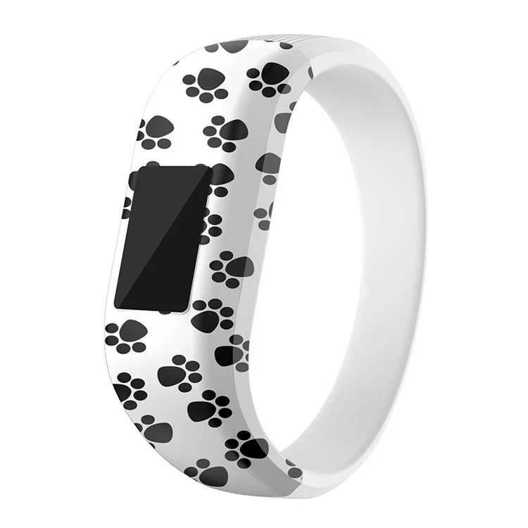 Pattern Printing Wrist Strap for Garmin Vivofit JR, Size: L - Paw Prints