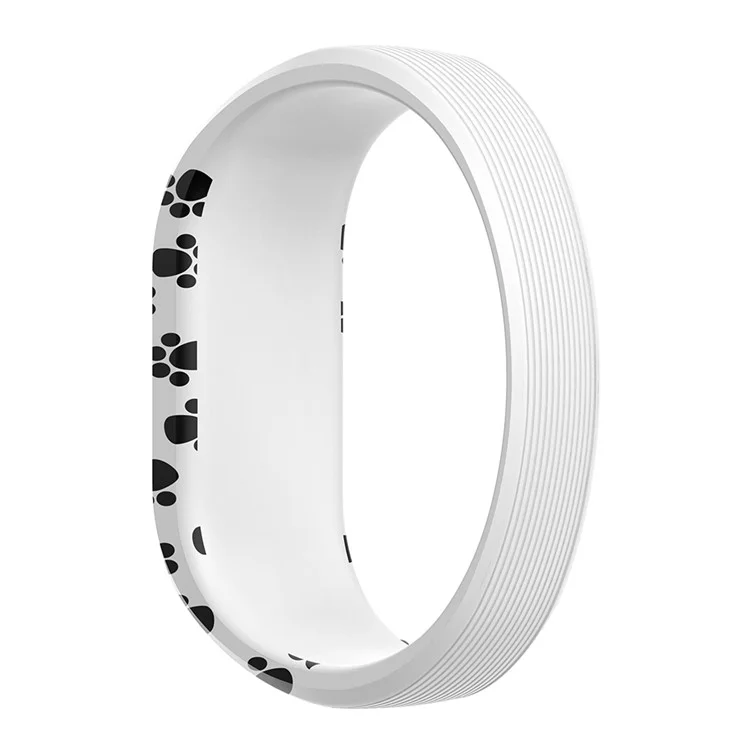 Pattern Printing Wrist Strap for Garmin Vivofit JR, Size: L - Paw Prints