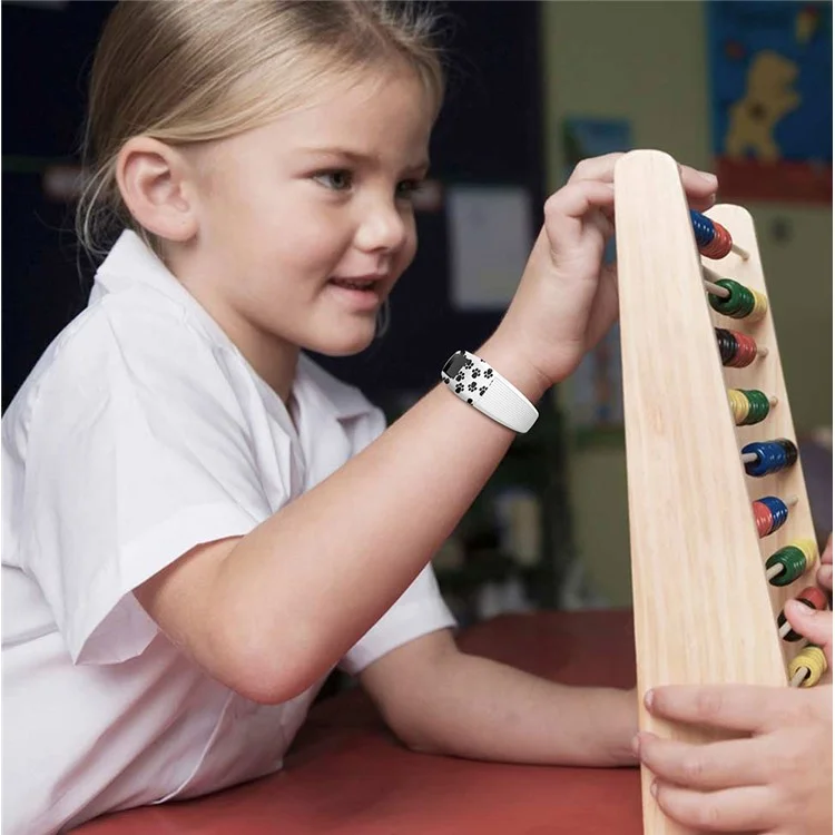 Pattern Printing Wrist Strap for Garmin Vivofit JR, Size: L - Paw Prints