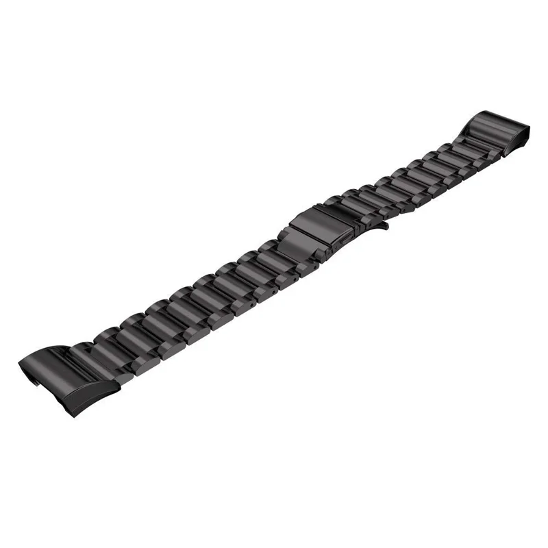 Stainless Steel Three Beads Watch Strap for Fitbit Charge 4 / 3 - Black