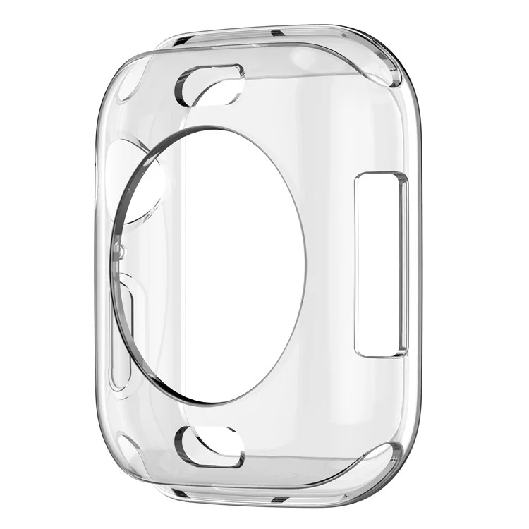 Flexible Soft Silicone Anti-aging Watch Case for Apple Watch Series 4 / 5 / 6 44mm / SE 44mm / SE (2022) 44mm - Transparent