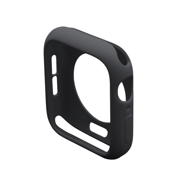 Candy TPU Protection Cover Bumper Case pour Apple Watch Series 4 / 5 / 6 44mm / SE 44mm / SE (2022) 44mm - Noir