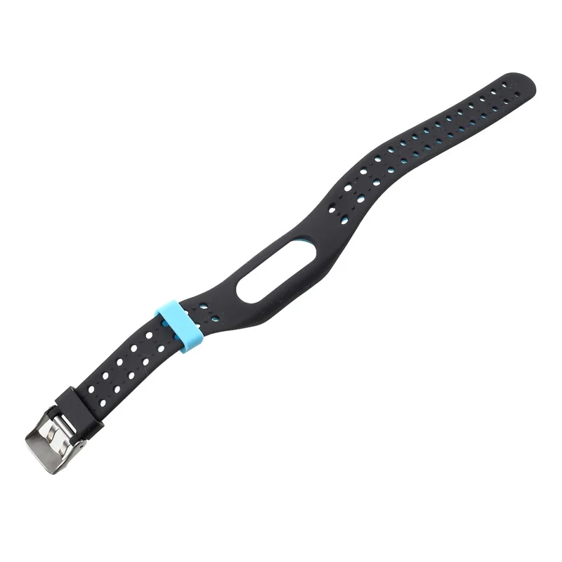 Two-color Silicone Watch Strap Replacement for Xiaomi Mi Smart Band 4 / Mi Band 3 - Blue / Black