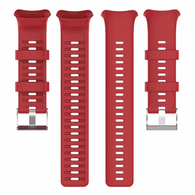 For Polar Vantage V Silikone Erstatningsbånd med Metal Spænde Justerbart Urband - Rød