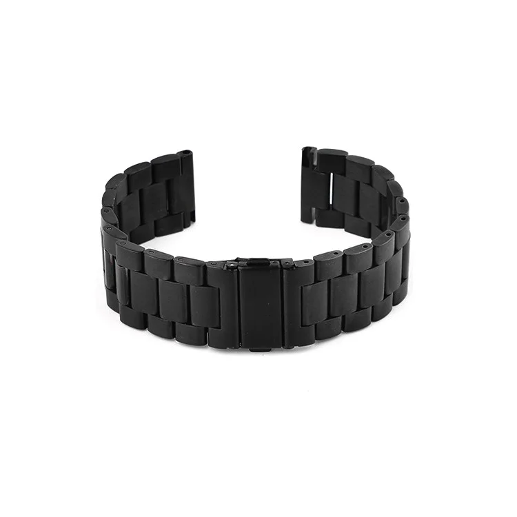 For Suunto 9 GDHS 24mm Stainless Steel Watch Band - Black