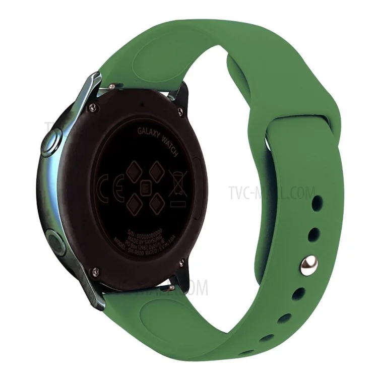 Flexible Silicone Watch Band for Samsung Galaxy Watch Active 40mm SM-R500 - Army Green