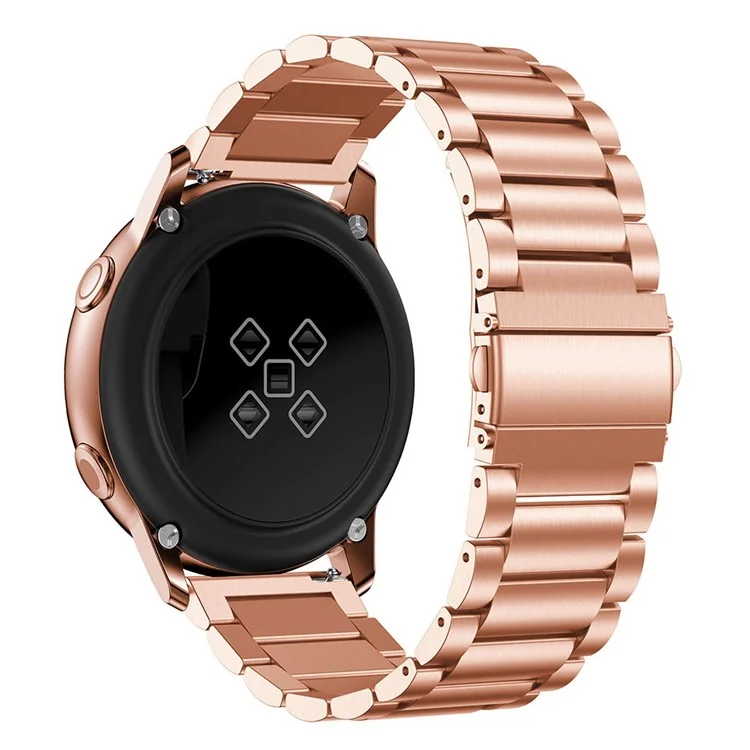 Sangle de Bande de Montre en Acier Inoxydable de 20 mm Pour Samsung Galaxy Watch Active SM-R500 - or Rose