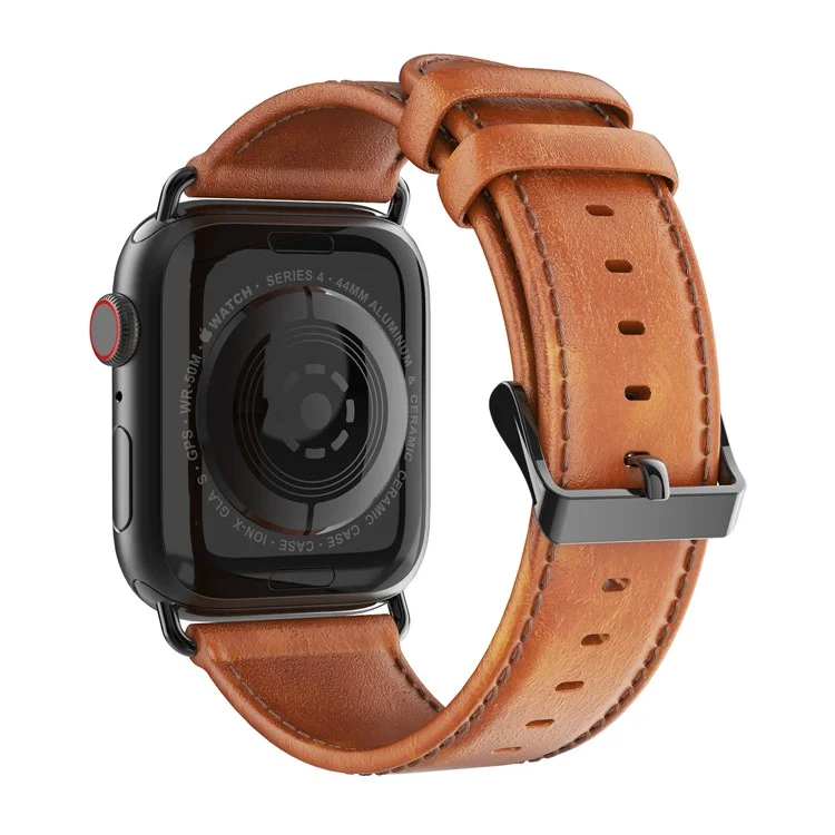 DUX DUCIS Genuine Leather Band для Apple Watch Series 10 42 мм / 9 8 7 41 мм / SE (2023) SE (2022) SE 6 5 4 40 мм / 3 2 1 38 мм Ремешок - Коричневый