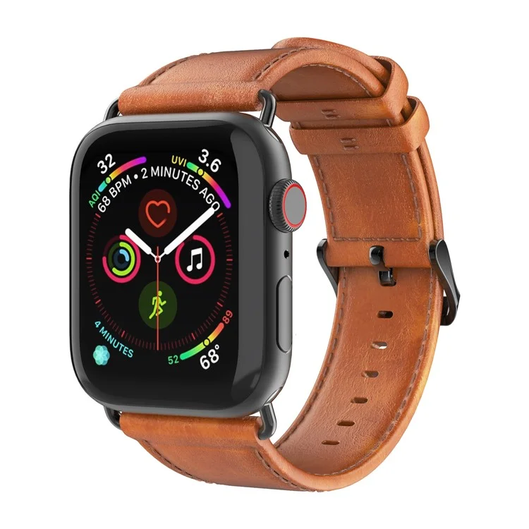 DUX DUCIS Genuine Leather Band для Apple Watch Series 10 42 мм / 9 8 7 41 мм / SE (2023) SE (2022) SE 6 5 4 40 мм / 3 2 1 38 мм Ремешок - Коричневый