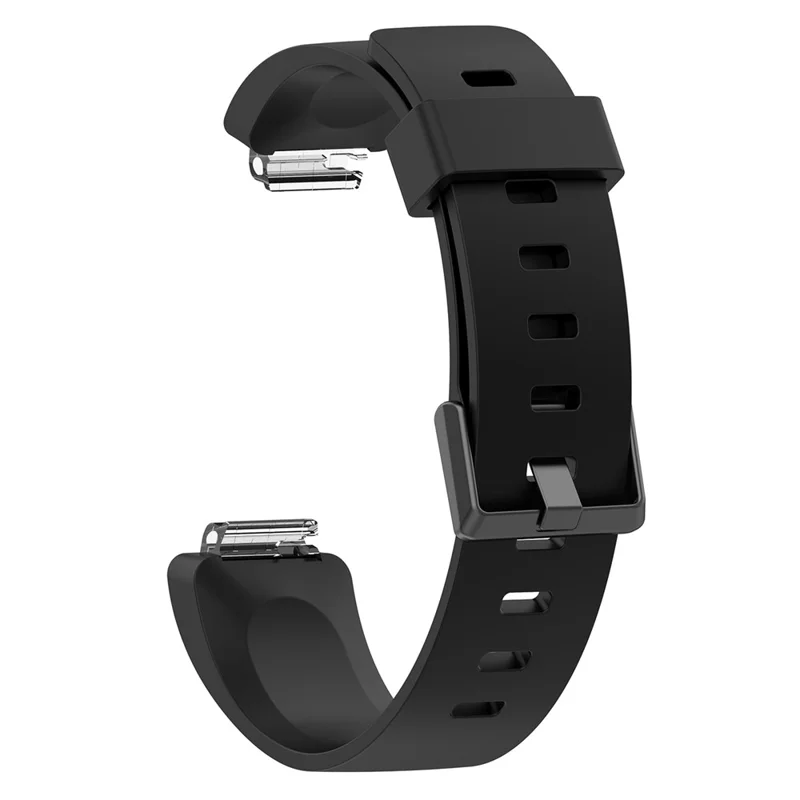 For Fitbit Inspire Silicone Wrist Strap Replacement Adjustable Watch Band - Black