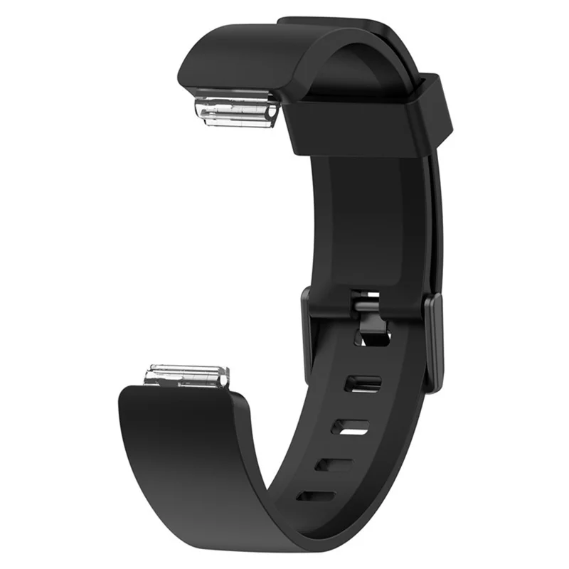 For Fitbit Inspire Silicone Wrist Strap Replacement Adjustable Watch Band - Black