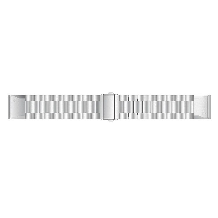 Sangle de Montre de Chaîne de Liaison en Acier Inoxydable Pour Garmin Fenix ​​5 - Argent