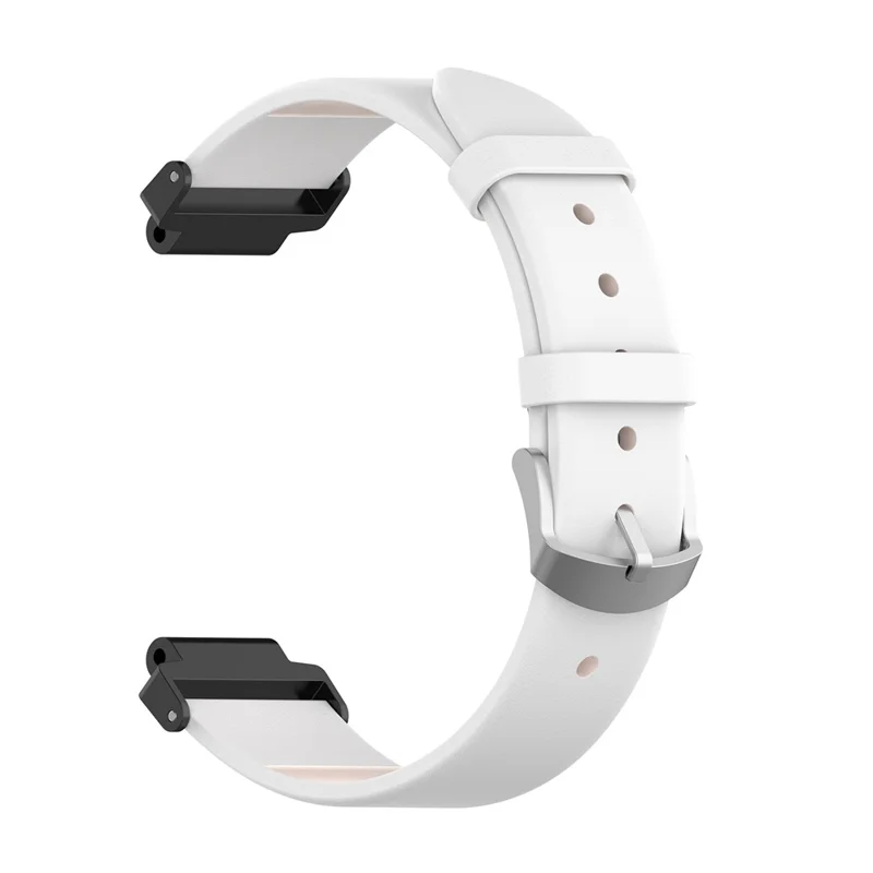 For Garmin Forerunner 220 230 235 630 620 735 PU Leather Watch Band Replacement Strap with Screwdrivers - White