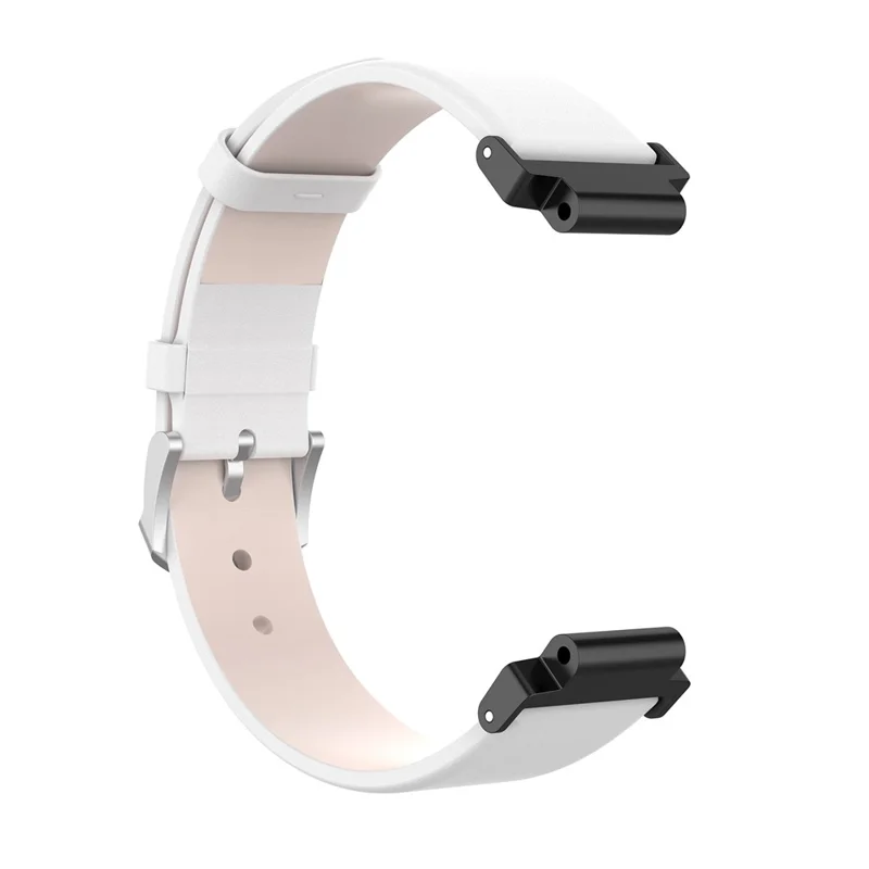 For Garmin Forerunner 220 230 235 630 620 735 PU Leather Watch Band Replacement Strap with Screwdrivers - White