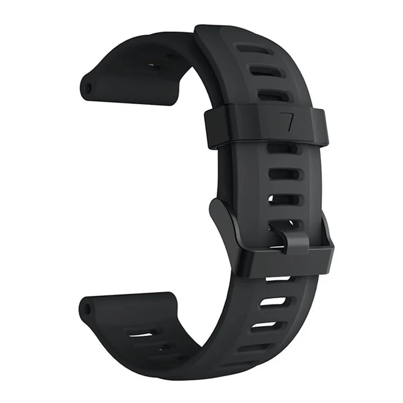 Silicone Watch Band Bracelet for Garmin Fenix 5X/Fenix 3 Metal Buckle Smart Watch Strap - Black