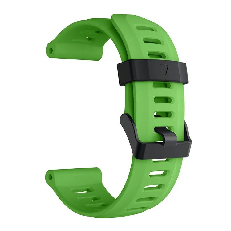 Bracciale a Banda di Orologi in Silicone Per Garmin Fenix 5x/fenix 3 Fibbia in Metallo Cinghia di Orologio Intelligente - Verde Scuro