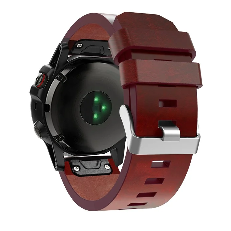 Cinturino dell'orologio PU Leather Strap Band Bracelet di ricambio per Garmin Fenix 5X