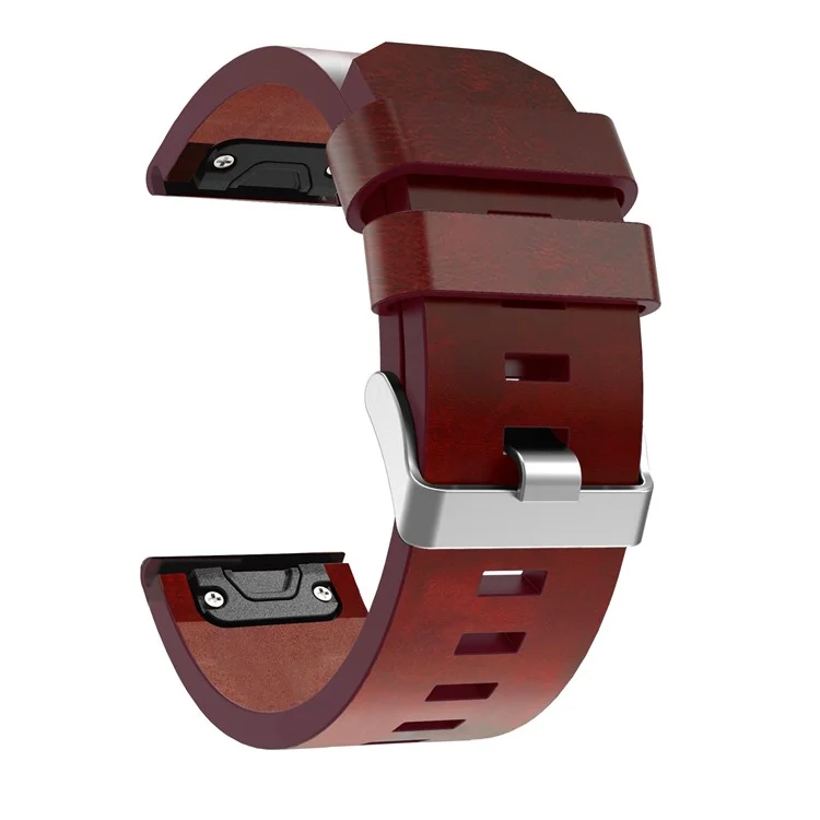 Cinturino dell'orologio PU Leather Strap Band Bracelet di ricambio per Garmin Fenix 5X