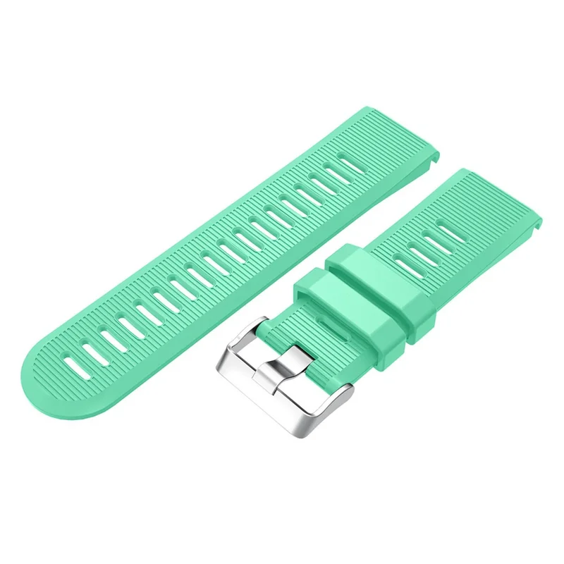 Horizontal Stripes Soft Silicone Watch Strap Replacement for Garmin Fenix 5X Plus - Green