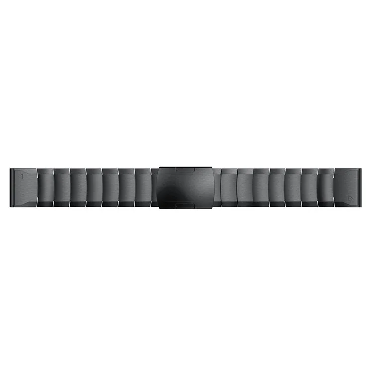 Cinturino da polso in acciaio inossidabile con fibbia a farfalla per Garmin Fenix 5x - Nero