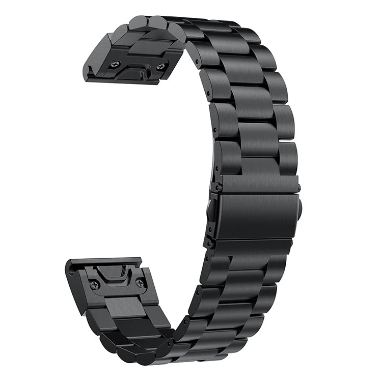 Cadeia de Link de Aço Inoxidável Banda de Pulso Para Garmin Fenix ​​5x - Preto