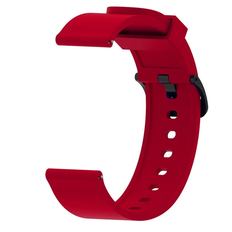 20mm Soft Silicon Watch Band for Amazfit Bip Smart Watch - Red